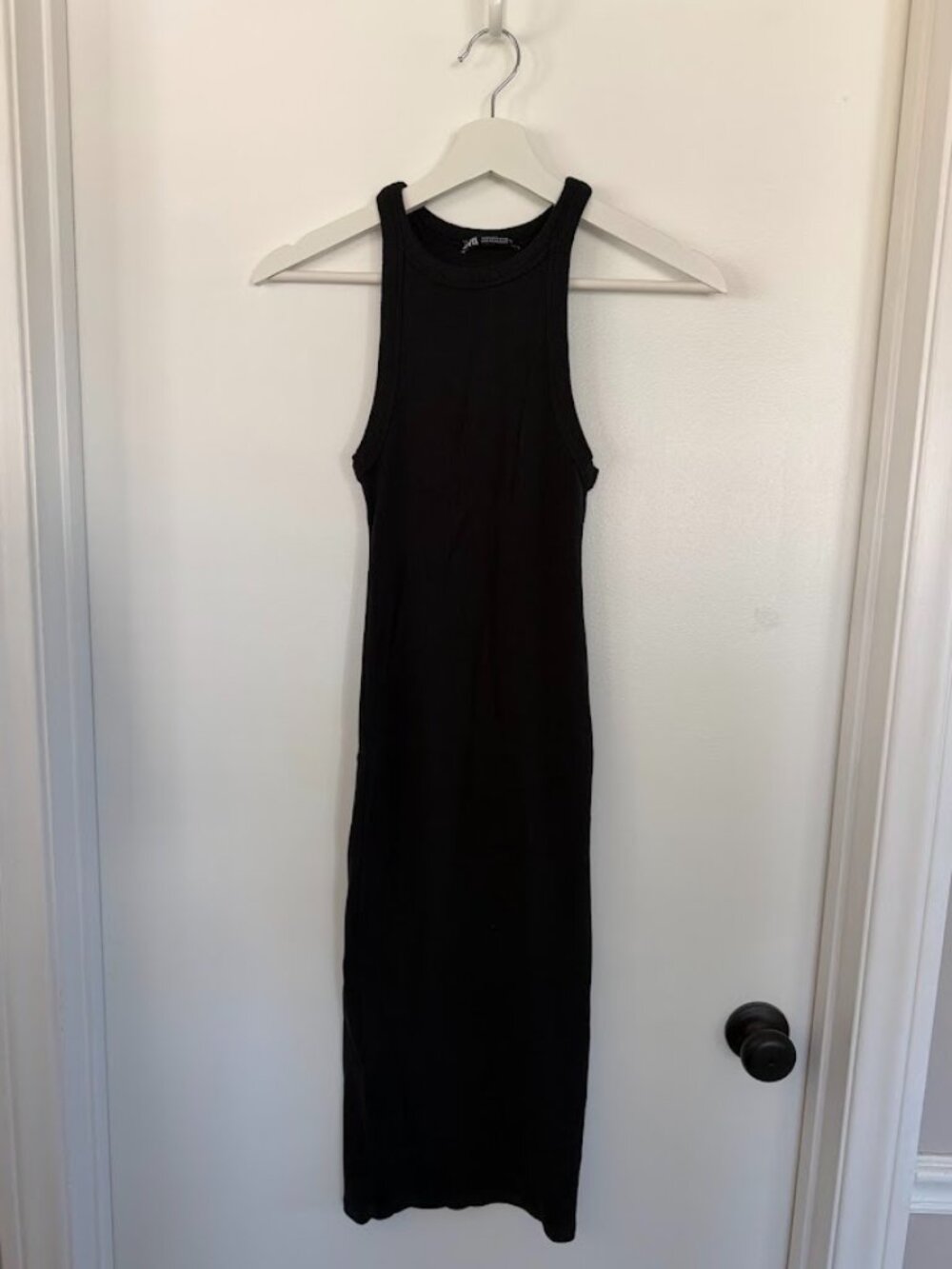 Zara Rib Knit Bodycon Midi Dress - Size S